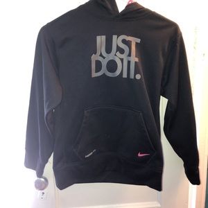 Nike sweater with cool pink hood
